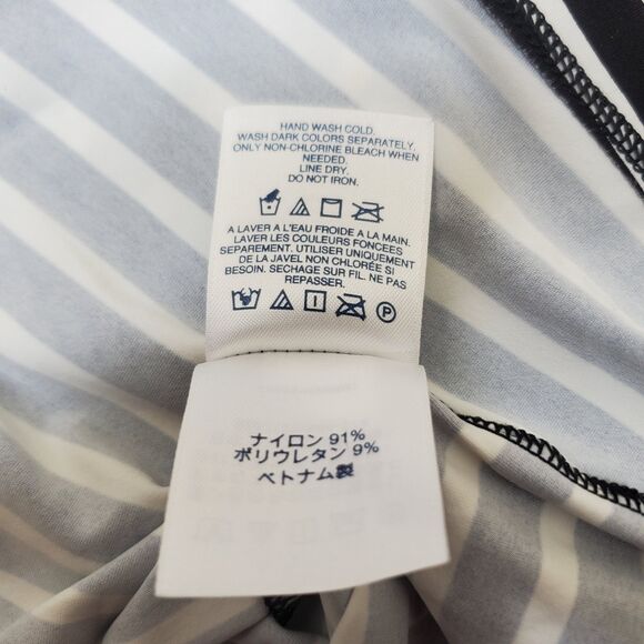 Lands' End Women's Size XL (18) Multicolor Tropical Floral Rash Guard Swim Top - Picture 8 of 12